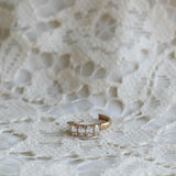 Gammeldags Huggie med Smaragdslipade Diamanter (0.75 CT) (Ny!)