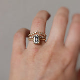 Vintage Style Solitaire Ring with White Topaz