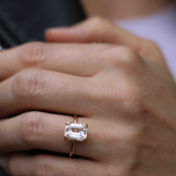 Statement Ring With An Emerald-Cut White Topaz