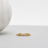 Finished: Mini Brigitte Ring with Yellow Sapphires and Diamonds TWVS
