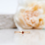 Finished: Not So Tiny Diamond Ring with an Orange Sapphire