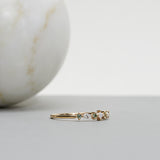 Finished: Hilda Ring with Olive Green Sapphires and Diamonds