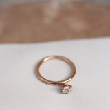 Finished: The Solitaire Ring with a 0.39 CT Antique Diamond