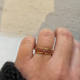 Finished: Pre-Loved Tiny Diamond Ring with Red Ruby