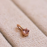 Finished: Simple Solitaire Pendant with Light Pink Morganite