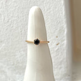 Finished: Solitaire Petite Ring with 0.38 CT Black Diamond