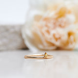 Finished: Lily Tiny Drop Ring with a Yellow Sapphire Drop