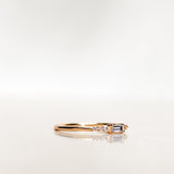 Mini Baguette Brilliant Diamond Cluster Ring