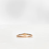 Mini Elise Ring with Dark Chocolate Diamonds