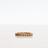 Astrid Vintage Band with Champagne Diamonds