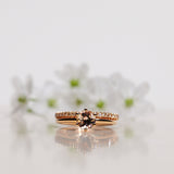 Finished: The Solitaire Ring with Champagne Morganite