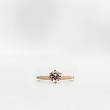 Finished: Solitaire Petite Sparkle Ring with Light Pink Morganite and Diamonds TWVS