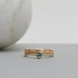 Finished: Not At All Tiny Sparkle Ring with a Limited Edition Sea Green Tourmaline and Diamonds