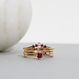 Finished: Tiny Little Sparkle Ring with Red Rubies and Diamonds TWVS