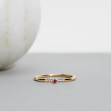 Finished: Tiny Little Sparkle Ring with Red Rubies and Diamonds TWVS